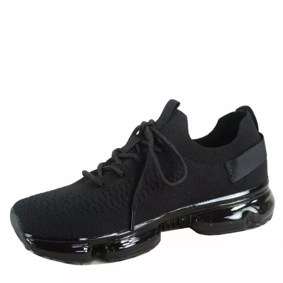 COPY - Women's Fashion Lace Up Bubble Sole Stretch Elastic Mesh Sneaker Shoes - Picture 5 of 16